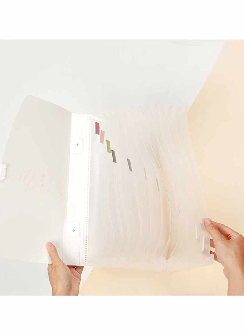 Generic - Expanding Accordion Folders Portable Document Holder A4 File Organizer - Image 1