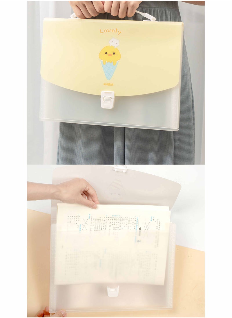 Generic - Expanding Accordion Folders Portable Document Holder A4 File Organizer - Image 1