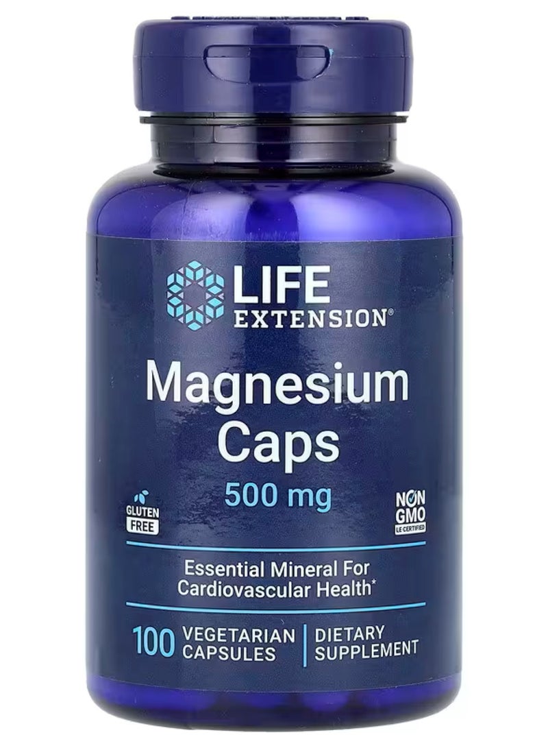 لايف إكستنشن لايف إكستانشن‏, كبسولات مغنيسيوم، 500 ملجم، 100 كبسولة نباتية