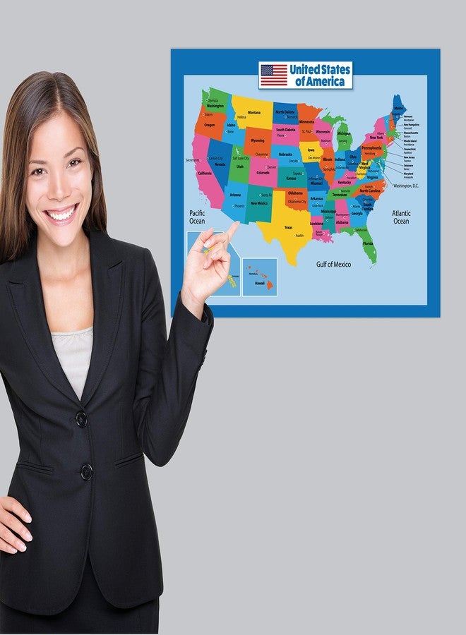 Palace Learning USA Map for Kids - LAMINATED - United States Wall Chart Map (18 x 24) - Image 4