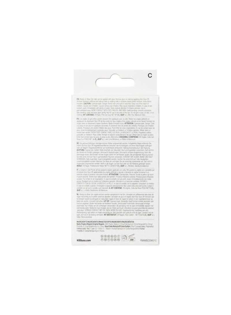 Kiss Gel Fantasy Magnetic Velvety Effect Nails Medium FMA06C - Image 5