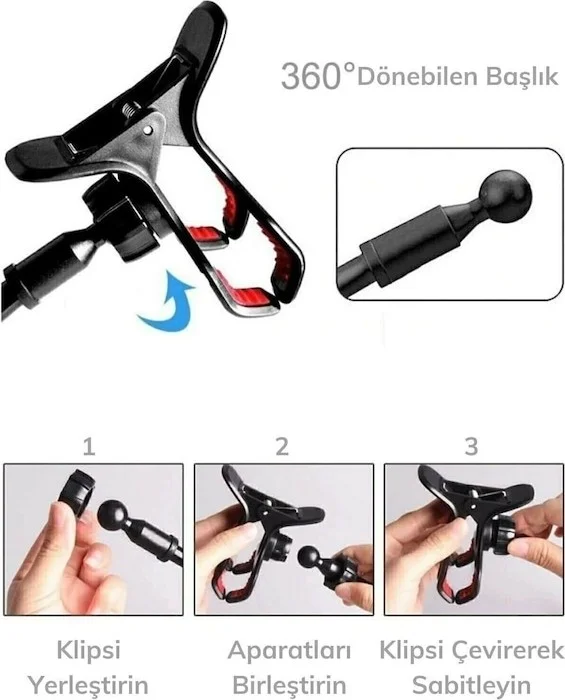 Boldy Phone Holder Acrobat - Flexible Phone Holder - Acrobat Tablet Holder - Movable Head Phone Stand - Portable Phone & Tablet Holder