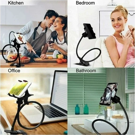 Boldy Phone Holder Acrobat - Flexible Phone Holder - Acrobat Tablet Holder - Movable Head Phone Stand - Portable Phone & Tablet Holder