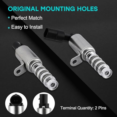 AULINK 2 PCS 243752E100 243552E100 OCV Oil Control Variable Valve Timing VVT Solenoid 18L 20L For 20122021 Hyundai Elantra Coupe GT Kona Sonata Tucson VelosterFor Kia Forte Koup Forte5 Optima Soul - Image 3