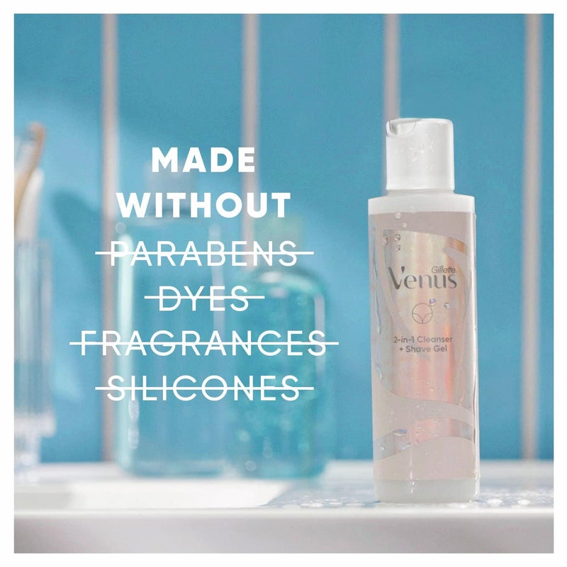 Gillette منظف وجل حلاقة جيليت فينوس إنتيمت جرومينج 2 في 1، 6.4 أونصة، قد تختلف العبوة - Image 3