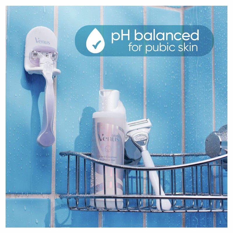 Gillette منظف وجل حلاقة جيليت فينوس إنتيمت جرومينج 2 في 1، 6.4 أونصة، قد تختلف العبوة - Image 4