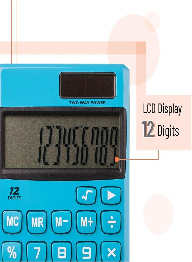 Mr. Pen- Standard Function Calculator, 12 Digits, Small Calculator, Solar Calculator, Pocket Calculator, Simple Calculator, Basic Office Calculators, Solar Handheld Calculator, Standard Calculator - Image 3