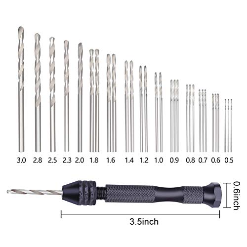 Vankcp 32 Pcs Pin Vise Set,Vankcp Universal Multiple Size Pin Vice with a Mini Carving Clamp for DIY Walnut, Beeswax, Olive Nut, Beads, Acrylic, Horn, Olive, Bodhi and Other Applications - Image 3