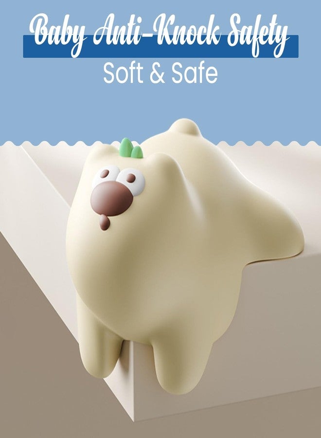 Homeaura® 4 Pcs Transparent Silicone Dong Dong Bear Corner Protector for Baby, Kids & Toddlers | Self-Adhesive Safety Guards for Sharp Edges on Tables, Beds & Furniture Edge Corners - Image 2