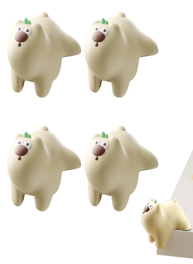 Homeaura® 4 Pcs Transparent Silicone Dong Dong Bear Corner Protector for Baby, Kids & Toddlers | Self-Adhesive Safety Guards for Sharp Edges on Tables, Beds & Furniture Edge Corners - Image 1