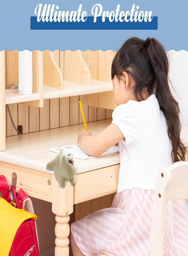 Homeaura® 4 Pcs Transparent Silicone Dong Dong Bear Corner Protector for Baby, Kids & Toddlers | Self-Adhesive Safety Guards for Sharp Edges on Tables, Beds & Furniture Edge Corners - Image 5