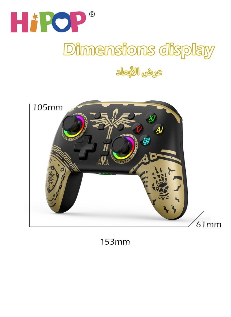 Wireless Gaming Gamepad,Be Suitable for PC,Laptop,PS,Android,iOS,Simulate True Vibration,Precise Button,Cool Gaming Controller Gamepad for Kids and Adults