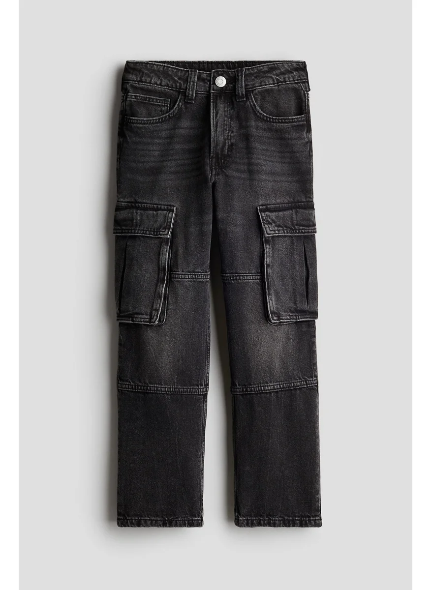اتش اند ام Loose Fit Straight Leg Jeans
