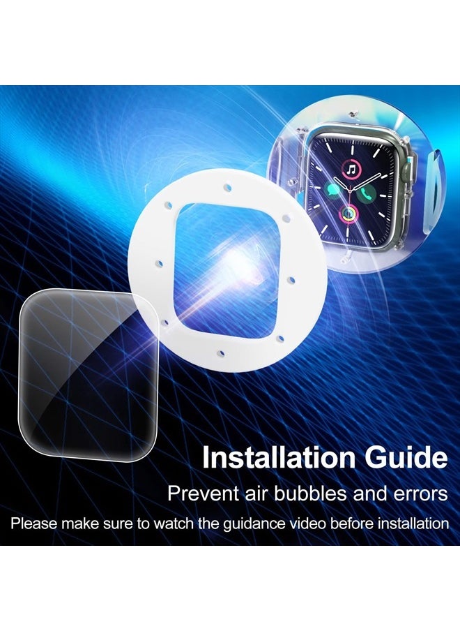 Kopration - Screen Protector Compatible with Apple Watch Series 8/7 41mm, 3D Curved Full Coverage Anti-scratch Tempered Glass Protector, Bubble Free Screen Protector for iWatch 8/7 41mm(3 Pack) - Image 1