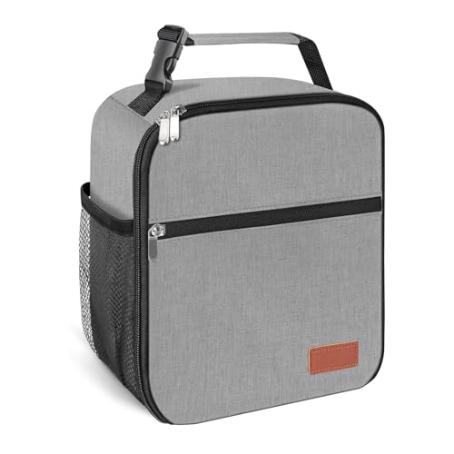 HABOPET Lunch Box for Men  Women Durable Lunch Bag for Adults Reusable Small Lunchbox Grey
