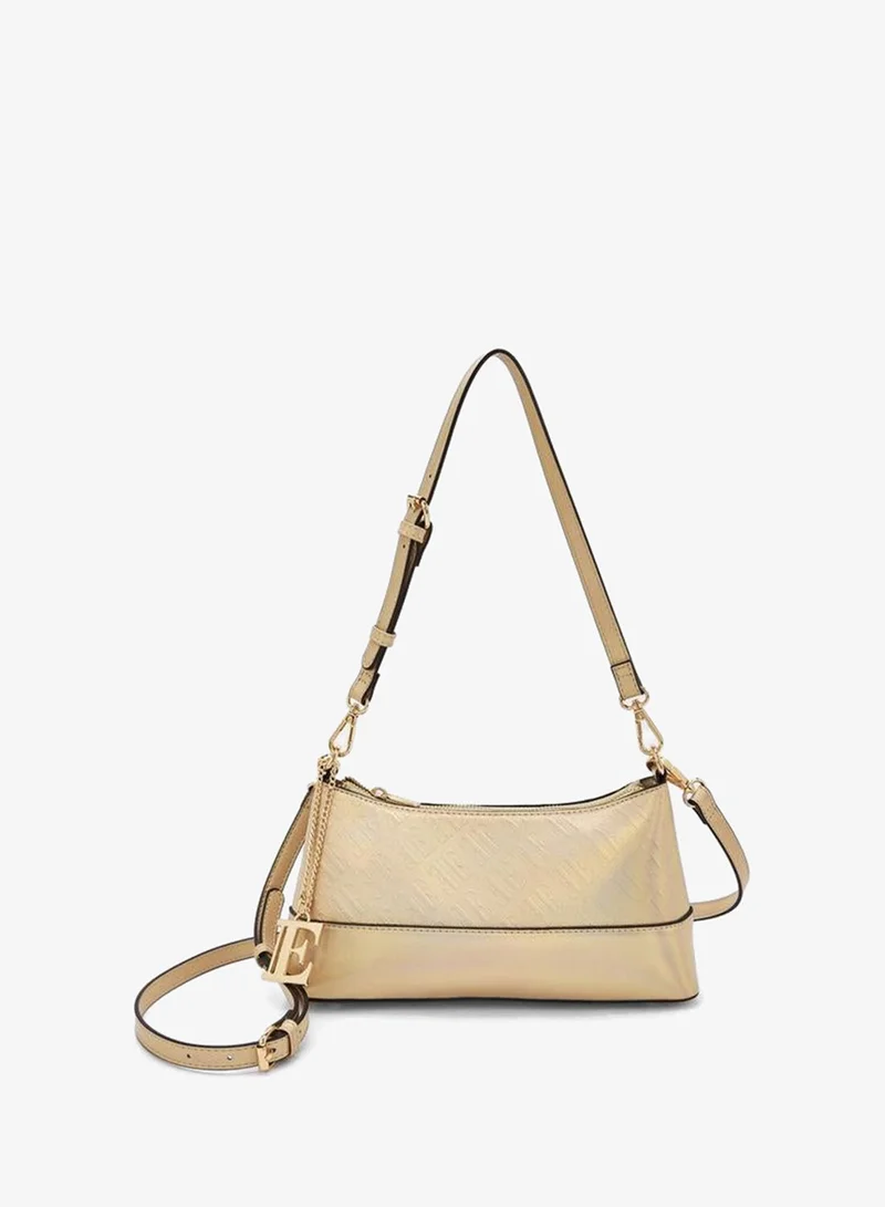ايل Monogram Embossed Crossbody Bag With Detachable Strap
