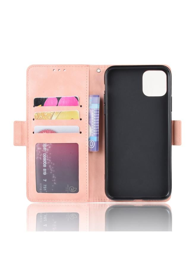 Zaboon Case For iPhone 11 Wallet Style Skin Feel Calf Pattern Leather Case, with Separate Card Slot - Image 4