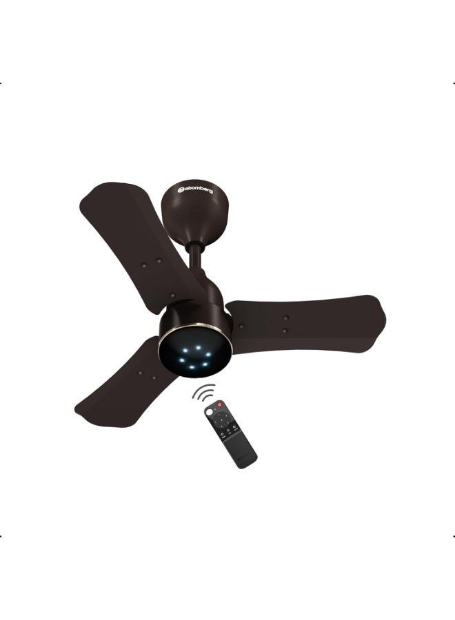 atomberg Renesa Halo Smart 600mm BLDC Ceiling Fan with IoT & Remote | BEE 5 star | High Air Delivery | Low noise operation | LED Speed Indicator | Sleek Design | 3 Year Warranty|Blaze Brown - Image 2