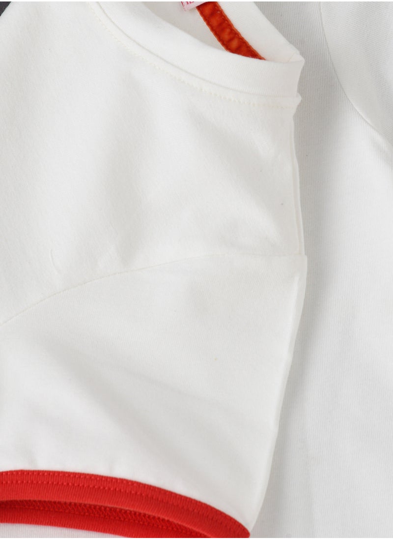 Jelliene Knit T-Shirt With Print  - Image 4