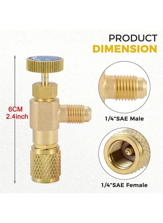 High R22 To R410 Refrigerant Safety Valve With Adapters For HVAC Systems And Air Purifiers - Image 3