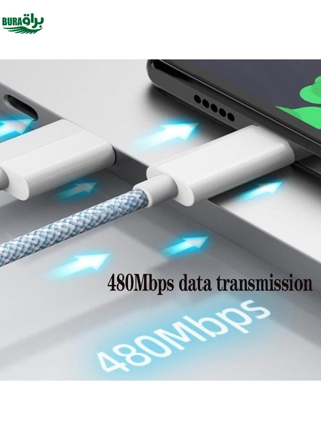 BURAQ XJ-98 1m 35W USB-C / Type-C to USB-C Fast Charging Data Cable  - Image 3