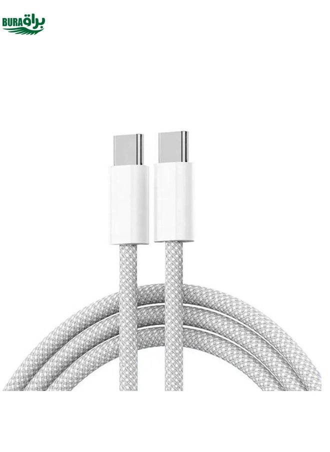 BURAQ XJ-98 1m 35W USB-C / Type-C to USB-C Fast Charging Data Cable  - Image 1