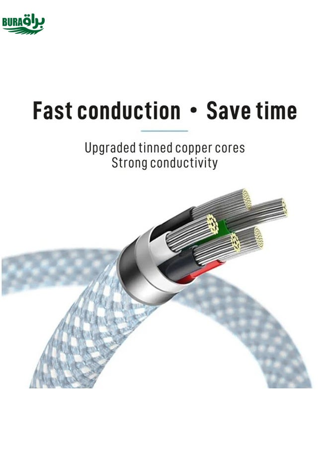 BURAQ XJ-98 1m 35W USB-C / Type-C to USB-C Fast Charging Data Cable  - Image 4