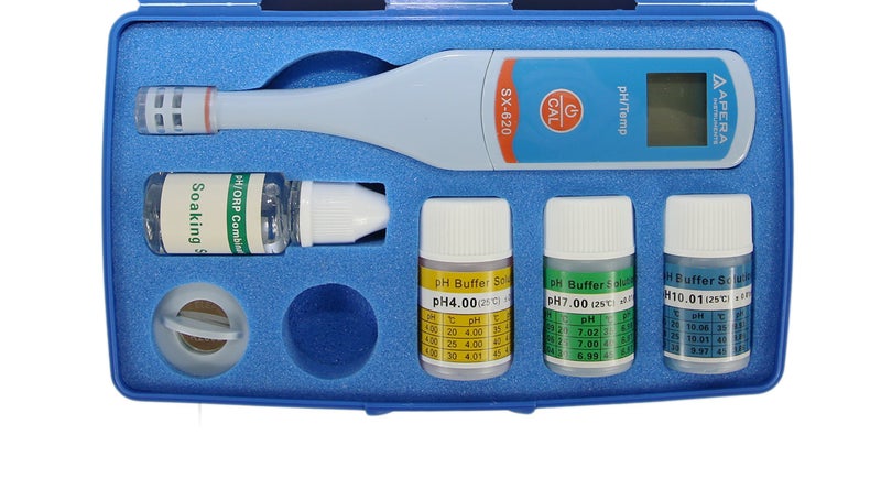 Apera Instruments SX620 pH Pen Tester Kit with 0.01 pH Accuracy, 3-Point Auto. Calibration, ATC - Image 4