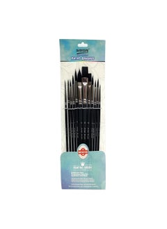 Worison 12 Style Shape Nylon Hair Artist Painting Brushes 12 Piece/Set Flat Watercolor Oil Paint Brush  - Image 1