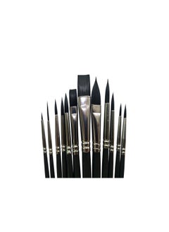 Worison 12 Style Shape Nylon Hair Artist Painting Brushes 12 Piece/Set Flat Watercolor Oil Paint Brush  - Image 4