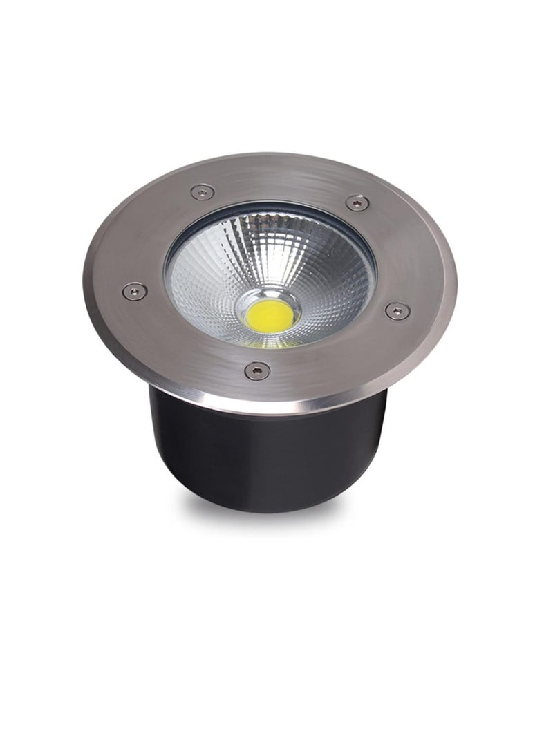 جلوير ضوء أرضي LED من GLOWARE، 10 واط، مقاوم للماء IP65، من الستانلس ستيل، ضوء نهاري  - Image 1