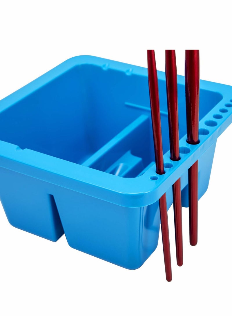Excefore Paint Brush Cleaner, Paint Brush Holder and Organizers for Acrylic, Watercolor, and Water-Based Paints (Blue) - Image 4