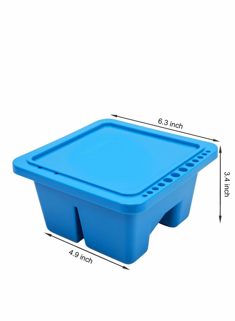 Excefore Paint Brush Cleaner, Paint Brush Holder and Organizers for Acrylic, Watercolor, and Water-Based Paints (Blue) - Image 3
