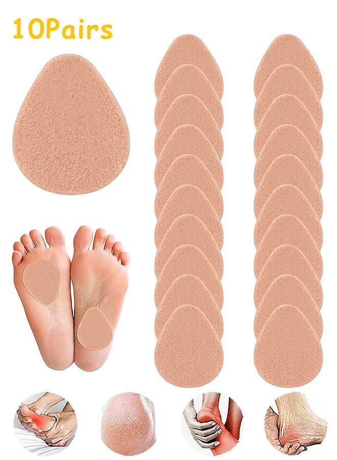 Photon 10 Pairs  Metatarsal Foot Pads, Metatarsal Felt Pads for Pain Relief, Ball of Foot Cushion Forefoot Support Pads, Shoe Pads, Foot Pads for Pain Relief - Image 1