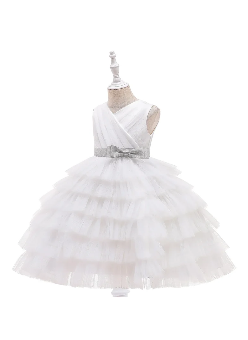 دىدانيالا Mia White Party Dress with belt