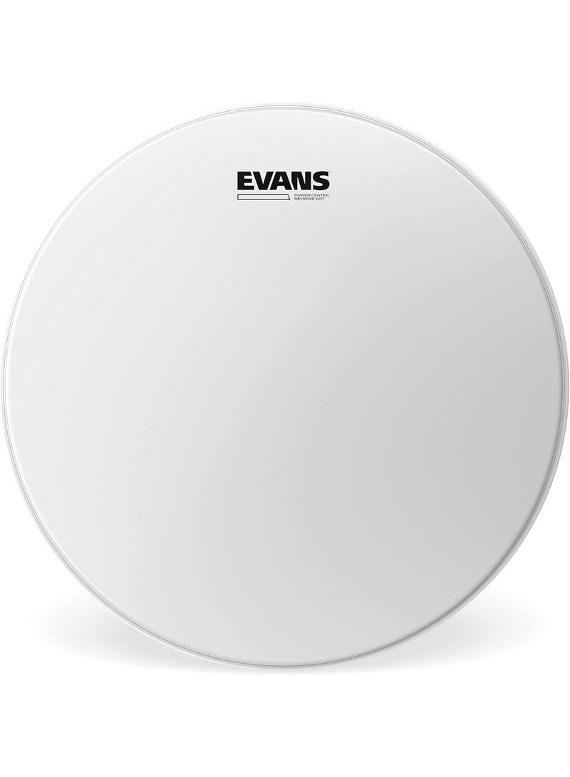 EVANS Evans Power Center Reverse Dot snare Drum Head - 13 Snare Drum Head - Featuring Reverse Dot for Durability, Focus, Attack - Coated with 10mil Ply - 13 Inch - Image 1