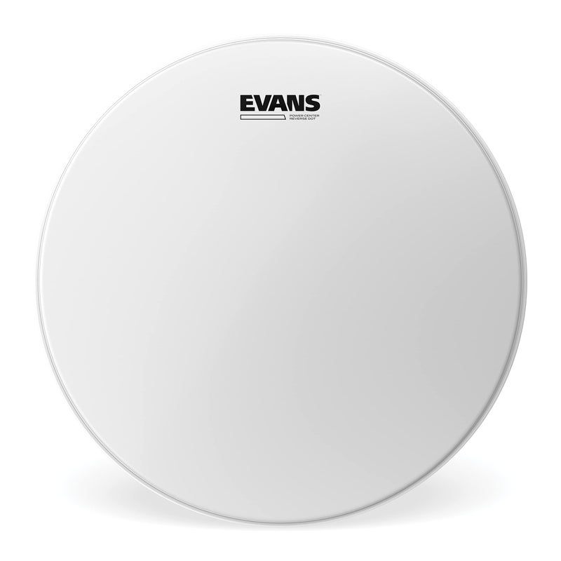 Evans Power Center Reverse Dot Snare Drum Head - 13 Snare Drum Head - Featuring Reverse Dot for Durability, Focus, Attack - Coated with 10mil Ply - 13 Inch - Image 1