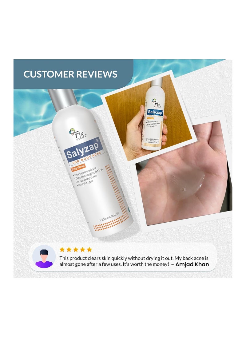 FIXDERMA FIXDERMA Salyzap Acne Body Wash 200ml  - Image 4