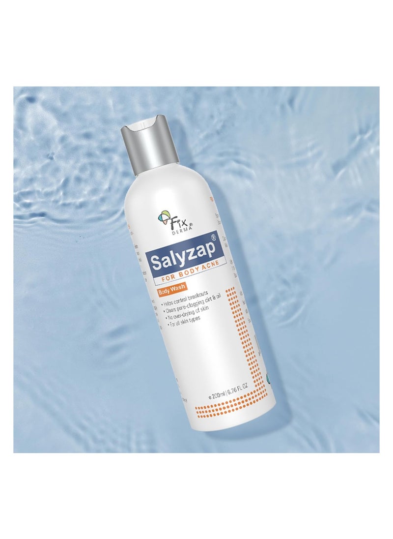 FIXDERMA FIXDERMA Salyzap Acne Body Wash 200ml  - Image 2