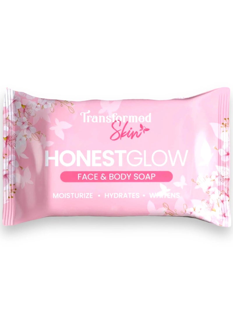 Honest Glow Face & Body Soap 80g ( PINK )