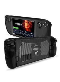 KASTWAVE Protective Case for Steam Deck, Protective Cover Case Compatible with Steam Deck, Shock-Absorption, Non-Slip and Anti-Scratch Design Cover Protector, Handheld Protective Case (Black)  - Image 1