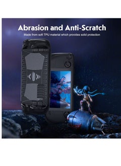 KASTWAVE Protective Case for Steam Deck, Protective Cover Case Compatible with Steam Deck, Shock-Absorption, Non-Slip and Anti-Scratch Design Cover Protector, Handheld Protective Case (Black)  - Image 3