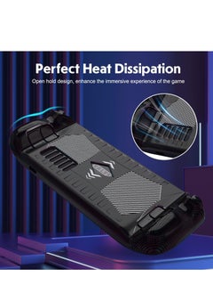 KASTWAVE Protective Case for Steam Deck, Protective Cover Case Compatible with Steam Deck, Shock-Absorption, Non-Slip and Anti-Scratch Design Cover Protector, Handheld Protective Case (Black)  - Image 5