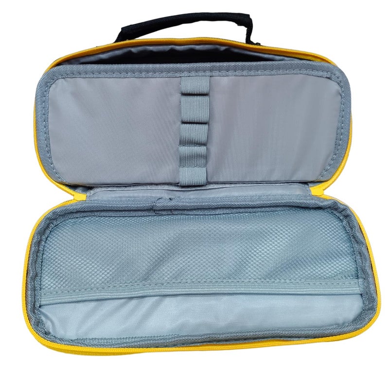 ONOTIC Pencil Case Large Capacity Pencil Bag, Side Pocket Pencil Pouch with Zipper Closure, Portable Makeup Pouch, Cute Stationery Bag for Students (Lovely Little Monster) - Image 3
