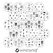 Winstonia 20 pc Nail Art Stamp Stamping Image Plate Set, Manicure Pedicure - First Generation - Image 3