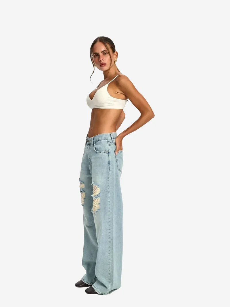 Mai Collection Maya Blue MAI STUDIOS Fida Jean for Women | Best Price UAE