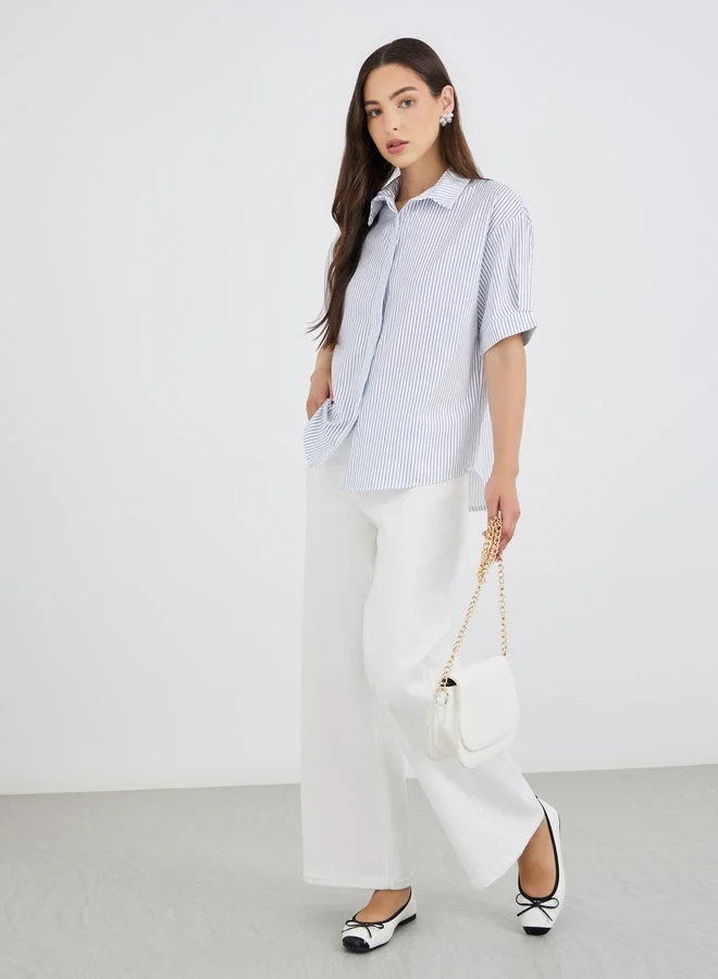 Take Two Striped Regular Fit Short Sleeve Shirt