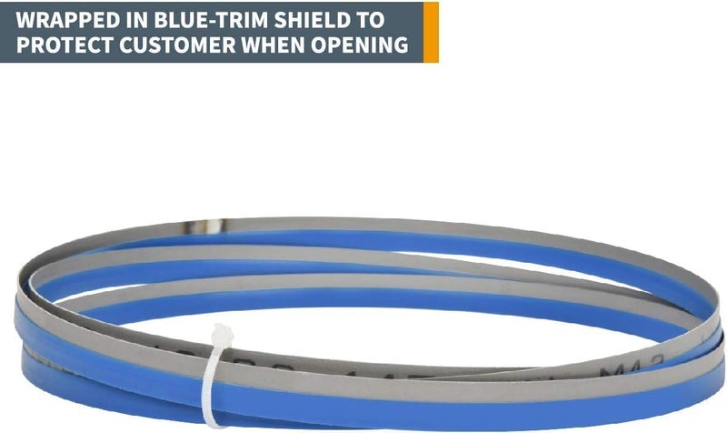 POWERTEC 13332-P2 64-1/2" x 1/2" x 10/14 TPI Bi-Metal Band Saw Blade, for 4x6 Metal Bandsaw, 2 PK (Package May Vary) - Image 4