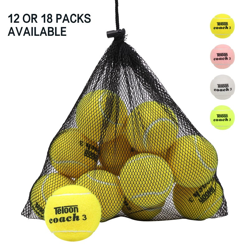 Teloon Tennis Balls (Yellow-12Pcs) - Image 2