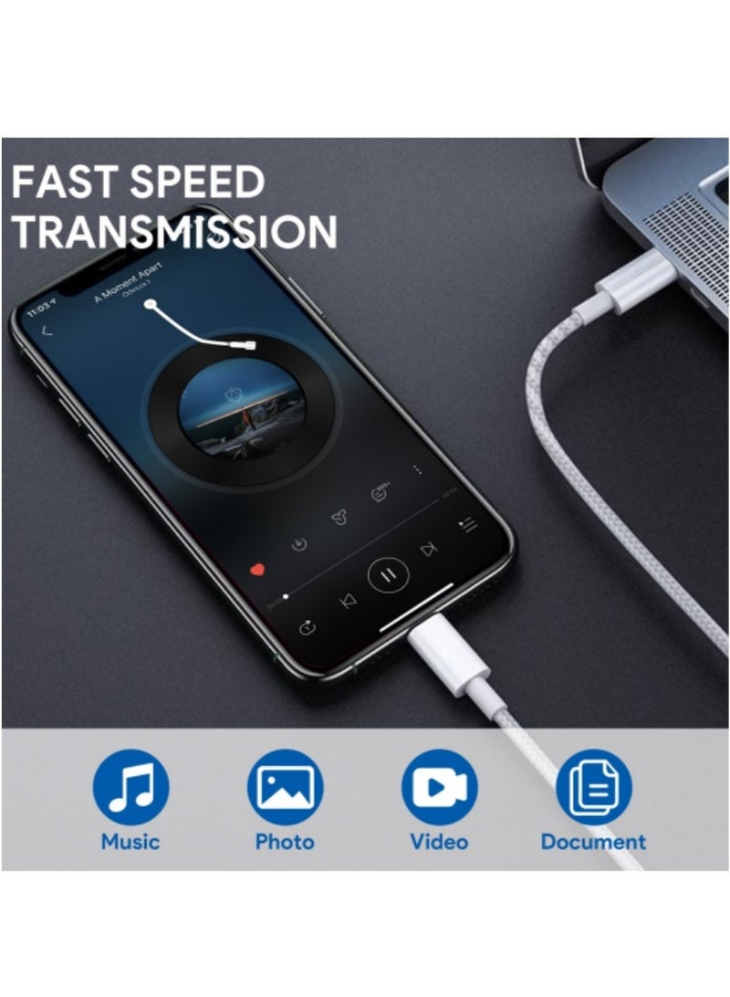 20W Fast Charger for iPhone 15/16, USB C Charger with 1M Type C to C Braided Cable for iPhone 15/16 Full Series, AirPods 4, Airpod Pro 2nd generation, Galaxy and Other Type C Devices  - Image 4